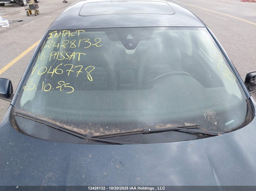 2018 Volkswagen Passat VIN: 1VWEA7A35JC046778 Lot: 12428132