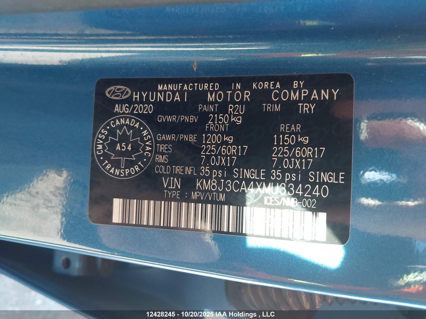 KM8J3CA4XMU334240 2021 HYUNDAI TUCSON photo no. 18