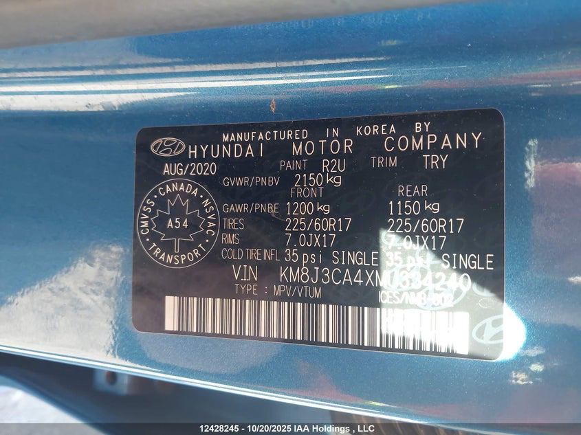 KM8J3CA4XMU334240 2021 HYUNDAI TUCSON photo no. 9