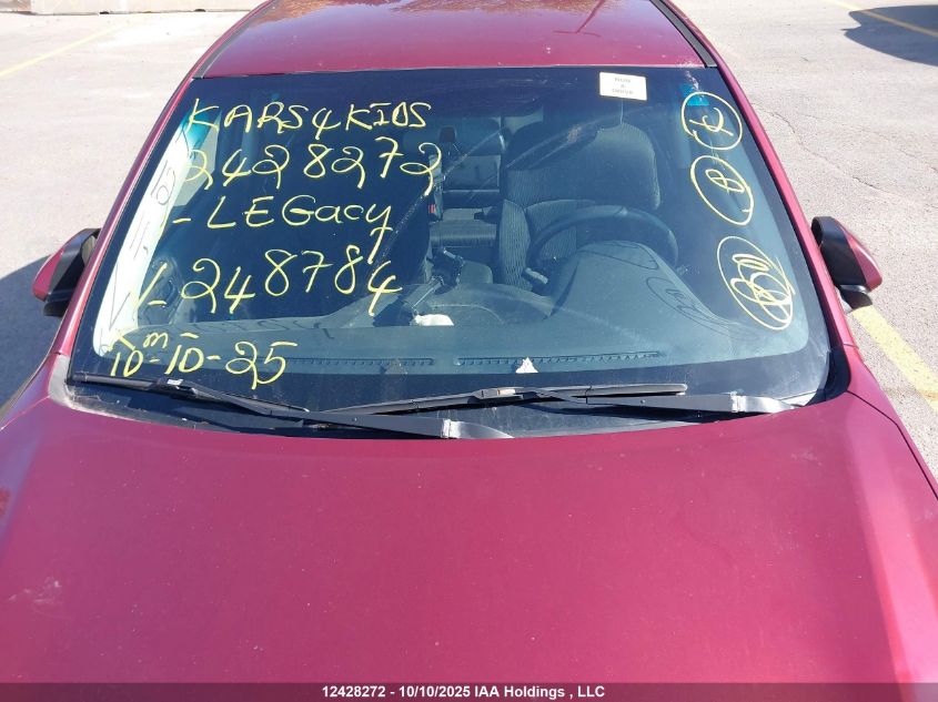 2011 Subaru Legacy 2.5I Premium VIN: 4S3BMGB63B3248784 Lot: 12428272