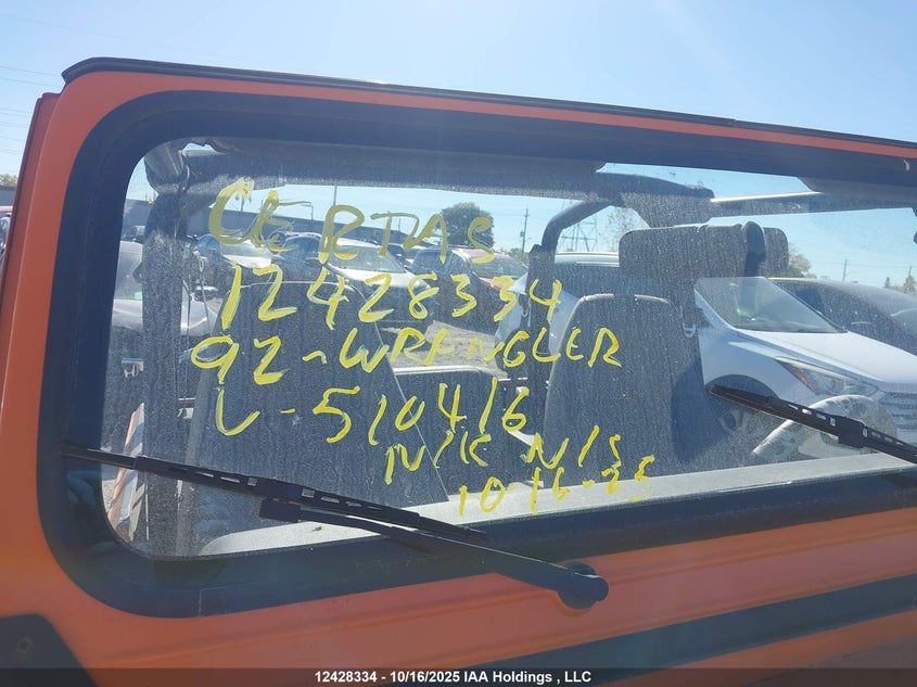 2J4FY29S3NJ510416 1992 JEEP WRANGLER photo no. 11