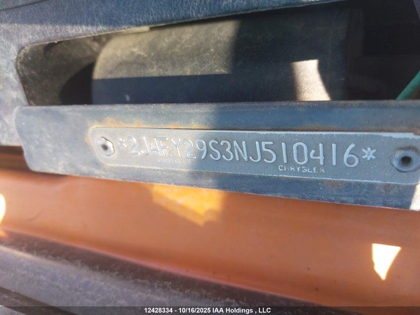 2J4FY29S3NJ510416 1992 JEEP WRANGLER photo no. 9