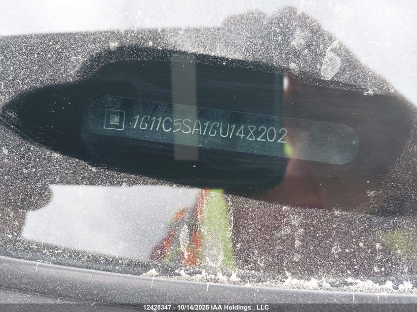 2016 Chevrolet Malibu Limited Lt VIN: 1G11C5SA1GU148202 Lot: 12428347