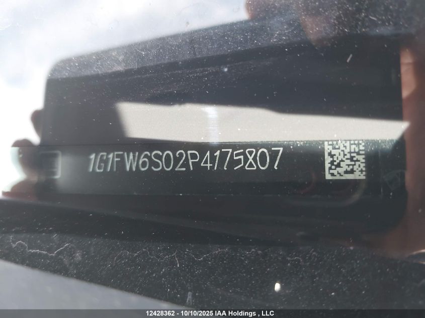 2023 Chevrolet Bolt Ev 1Lt VIN: 1G1FW6S02P4175807 Lot: 12428362