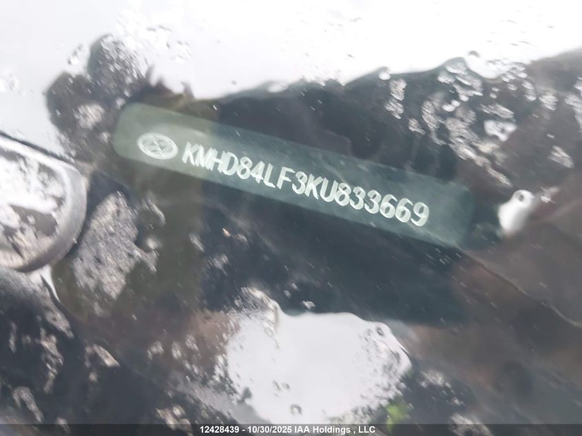 2019 Hyundai Elantra Preferred VIN: KMHD84LF3KU833669 Lot: 12428439
