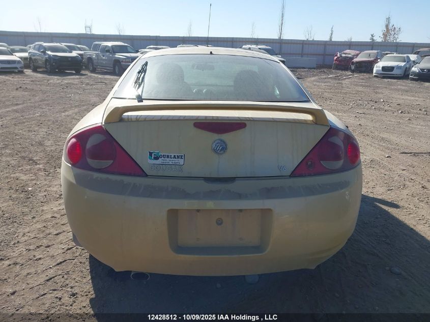 2000 Mercury Cougar V6 VIN: 1ZWFT61L4Y5619933 Lot: 12428512