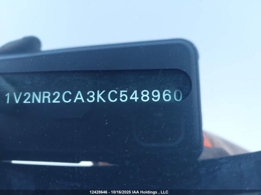 2019 Volkswagen Atlas Sel Premium VIN: 1V2NR2CA3KC548960 Lot: 12428646