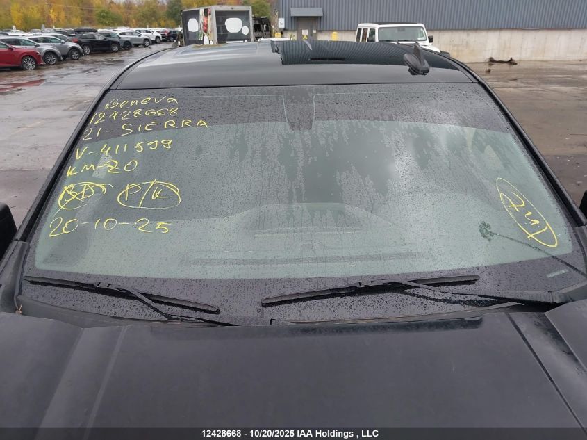 2021 GMC Sierra 1500 Elevation VIN: 1GTR9CED9MZ411599 Lot: 12428668