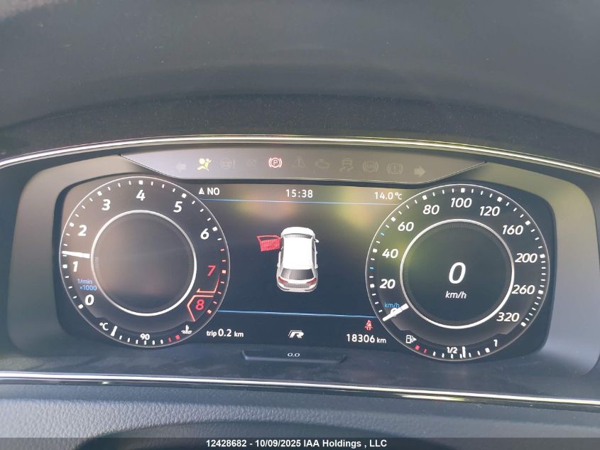 2019 Volkswagen Golf R 2.0 Tsi VIN: WVWWA7AU5KW215102 Lot: 12428682