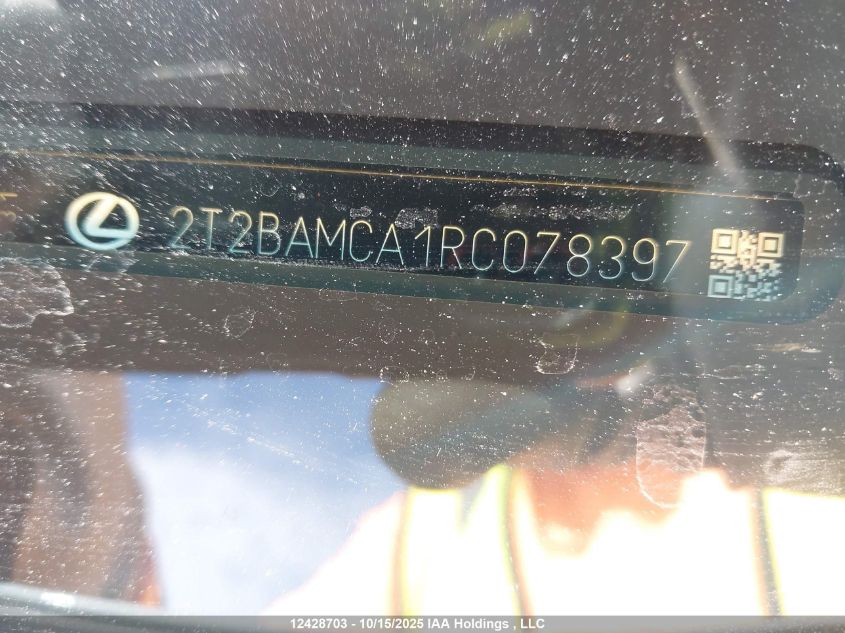 2024 Lexus Rx 350 Base/350 Premium/350 Premium Plus/350 Luxury/350 F Sport VIN: 2T2BAMCA1RC078397 Lot: 12428703