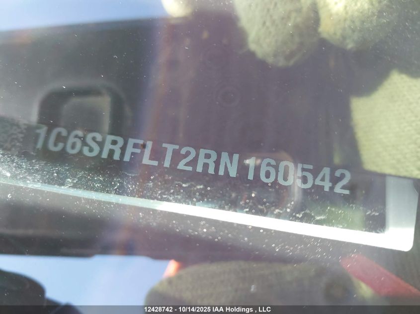 2024 Ram 1500 Rebel VIN: 1C6SRFLT2RN160542 Lot: 12428742