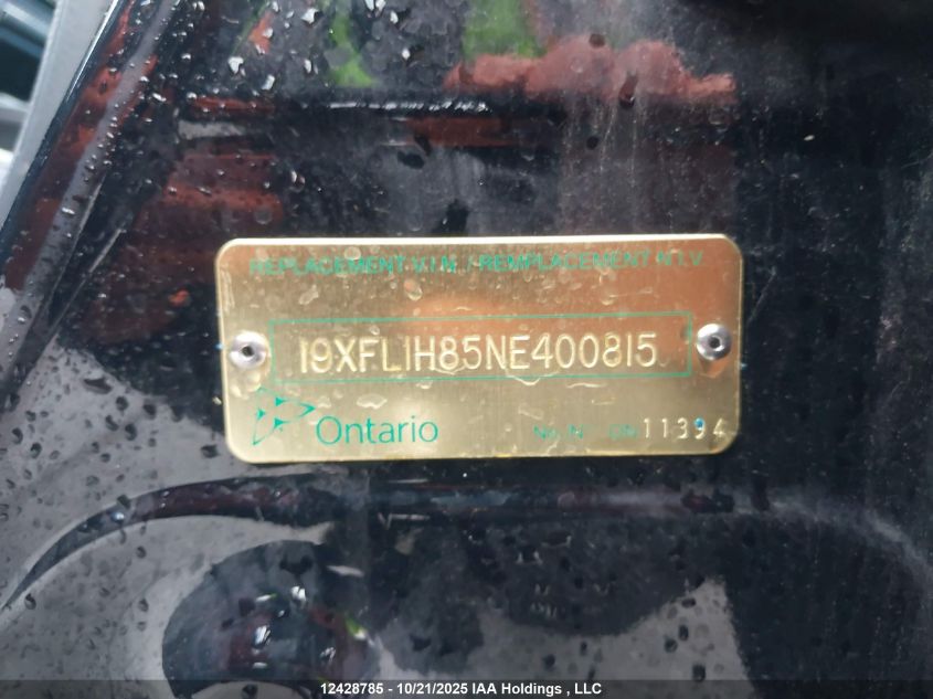 2022 Honda Civic Sport Touring VIN: 19XFL1H85NE400815 Lot: 12428785