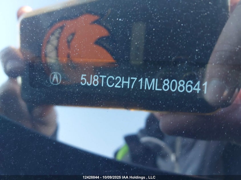 2021 Acura Rdx Elite VIN: 5J8TC2H71ML808641 Lot: 12428844
