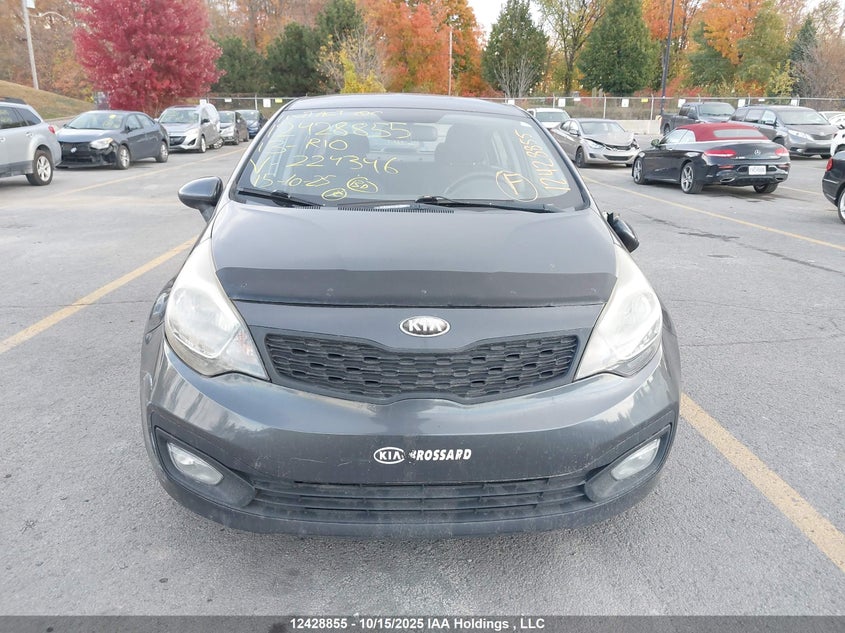 2013 Kia Rio VIN: KNADM4A36D6224346 Lot: 12428855