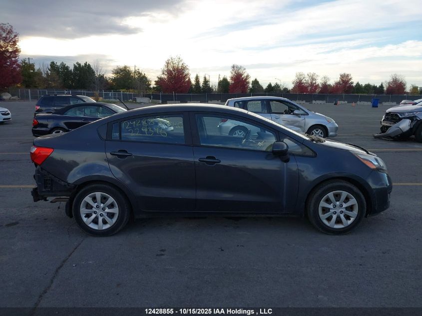 2013 Kia Rio VIN: KNADM4A36D6224346 Lot: 12428855