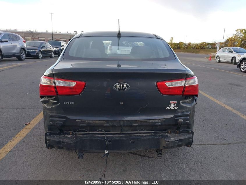 2013 Kia Rio VIN: KNADM4A36D6224346 Lot: 12428855