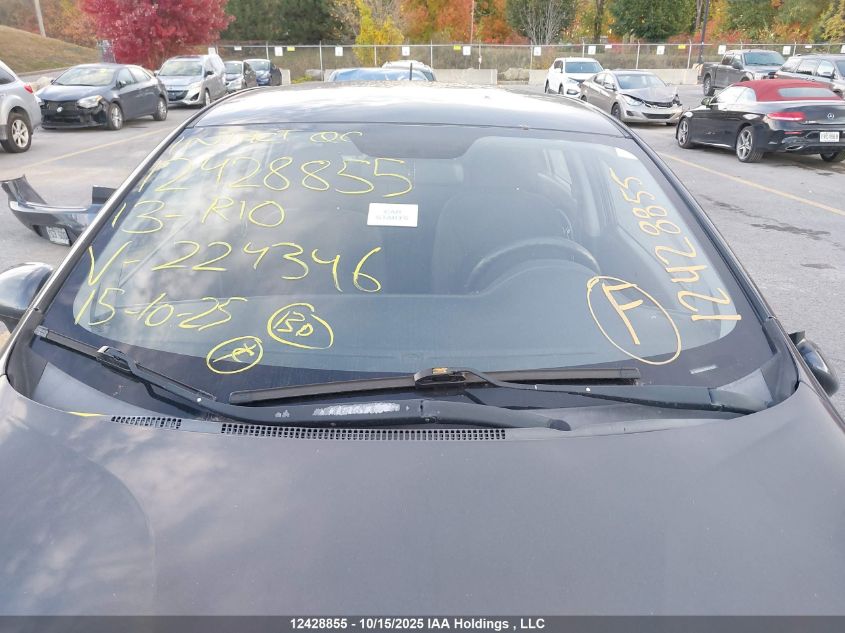 2013 Kia Rio VIN: KNADM4A36D6224346 Lot: 12428855