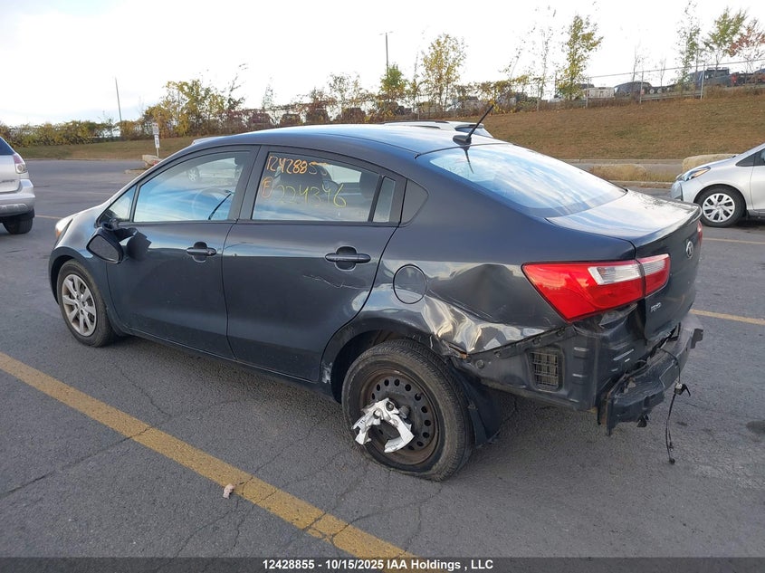 2013 Kia Rio VIN: KNADM4A36D6224346 Lot: 12428855