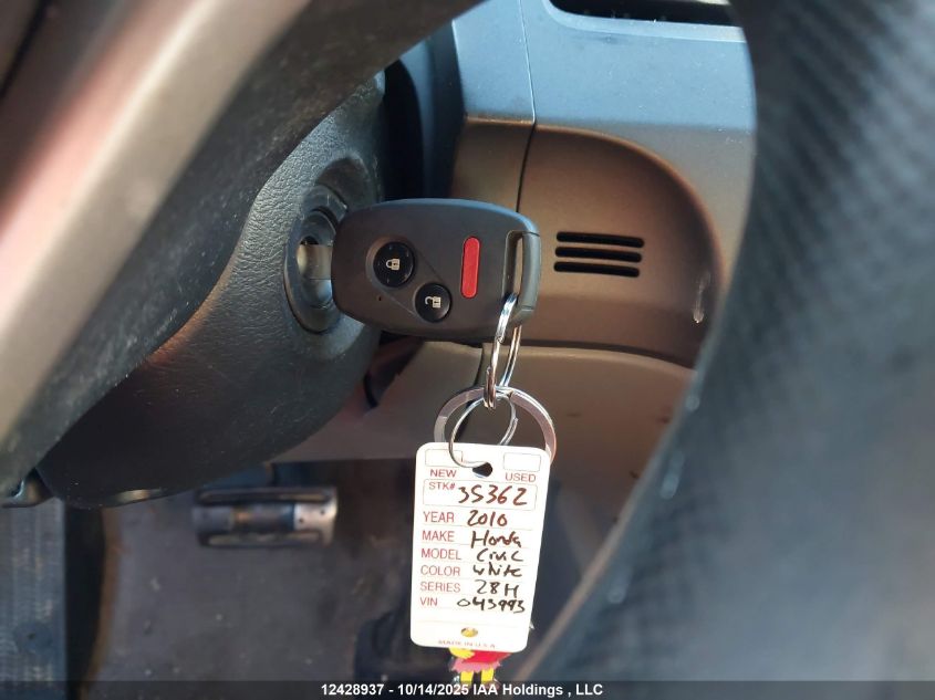 2010 Honda Civic Dx-G VIN: 2HGFA1F4XAH043993 Lot: 12428937