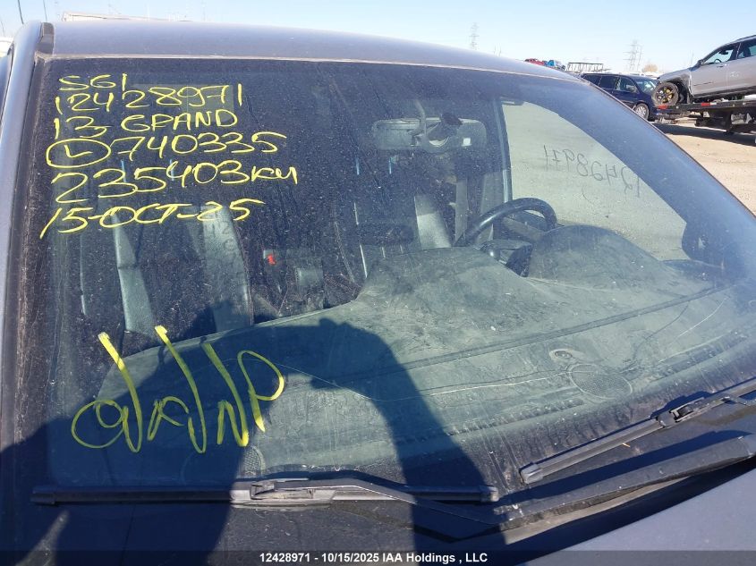 2013 Dodge Grand Caravan R/T VIN: 2C4RDGEG6DR740335 Lot: 12428971