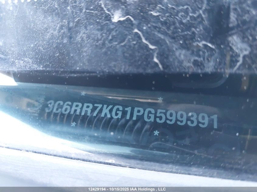 2023 Ram 1500 Classic Tradesman VIN: 3C6RR7KG1PG599391 Lot: 12429194