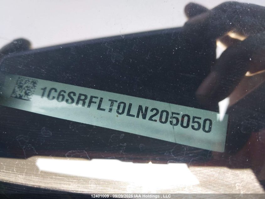 2020 Ram 1500 Rebel VIN: 1C6SRFLT0LN205050 Lot: 12401009X