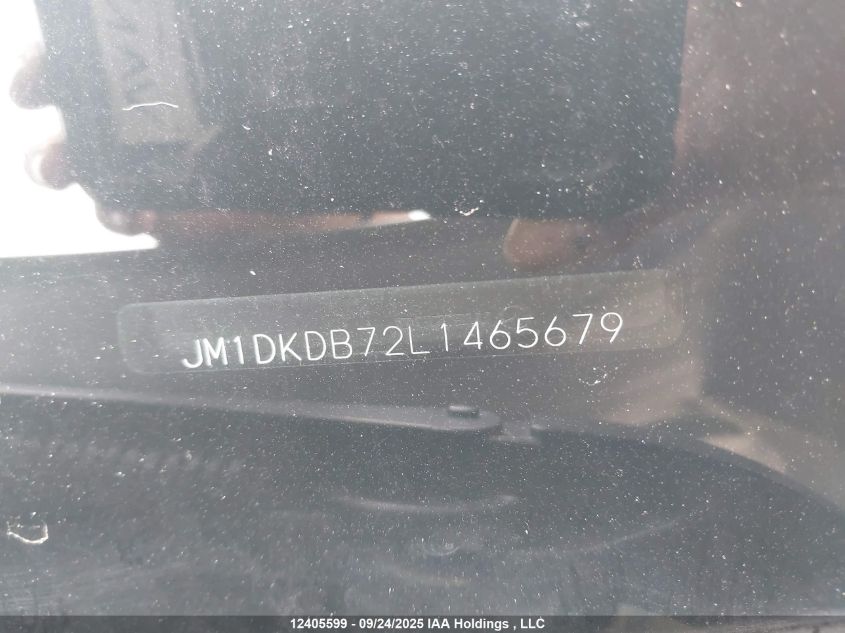 2020 Mazda Cx-3 Gx VIN: JM1DKDB72L1465679 Lot: 12405599X