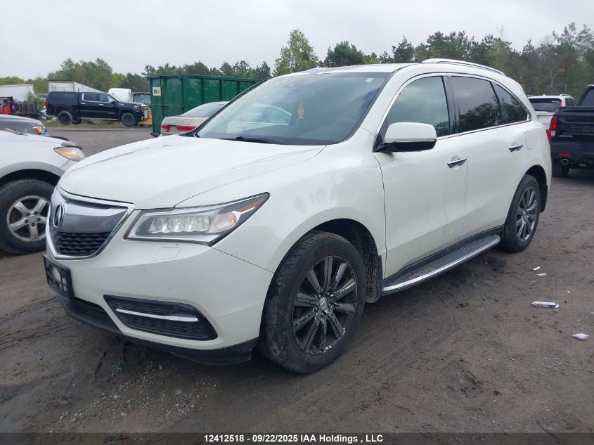 2015 Acura Mdx Navigation Package VIN: 5FRYD4H4XFB502724 Lot: 12412518X