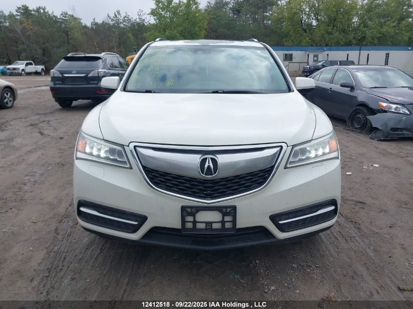 2015 Acura Mdx Navigation Package VIN: 5FRYD4H4XFB502724 Lot: 12412518X