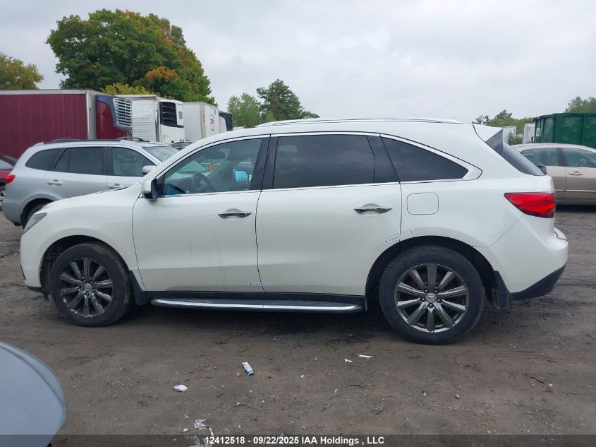 2015 Acura Mdx Navigation Package VIN: 5FRYD4H4XFB502724 Lot: 12412518X