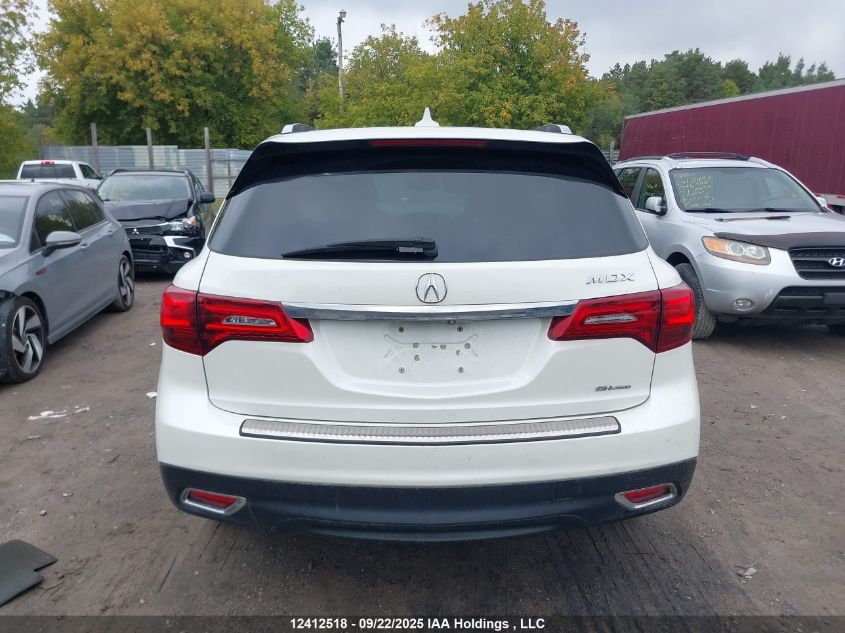 2015 Acura Mdx Navigation Package VIN: 5FRYD4H4XFB502724 Lot: 12412518X