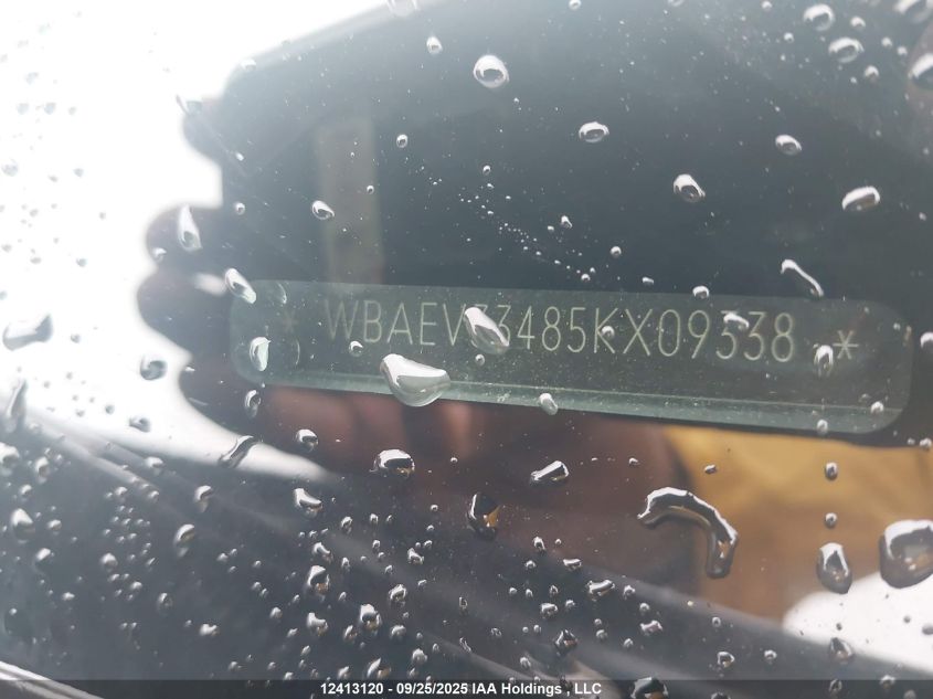 2005 BMW 325I VIN: WBAEV33485KX09338 Lot: 12413120X