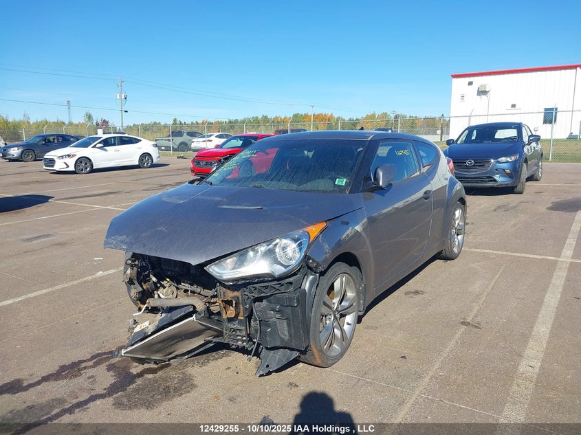 2013 Hyundai Veloster Tech VIN: KMHTC6AD6DU143280 Lot: 12429255