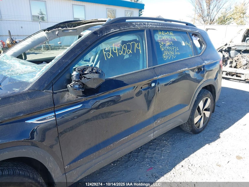 2024 Volkswagen Taos Trendline VIN: 3VVGX7B27RM093726 Lot: 12429274