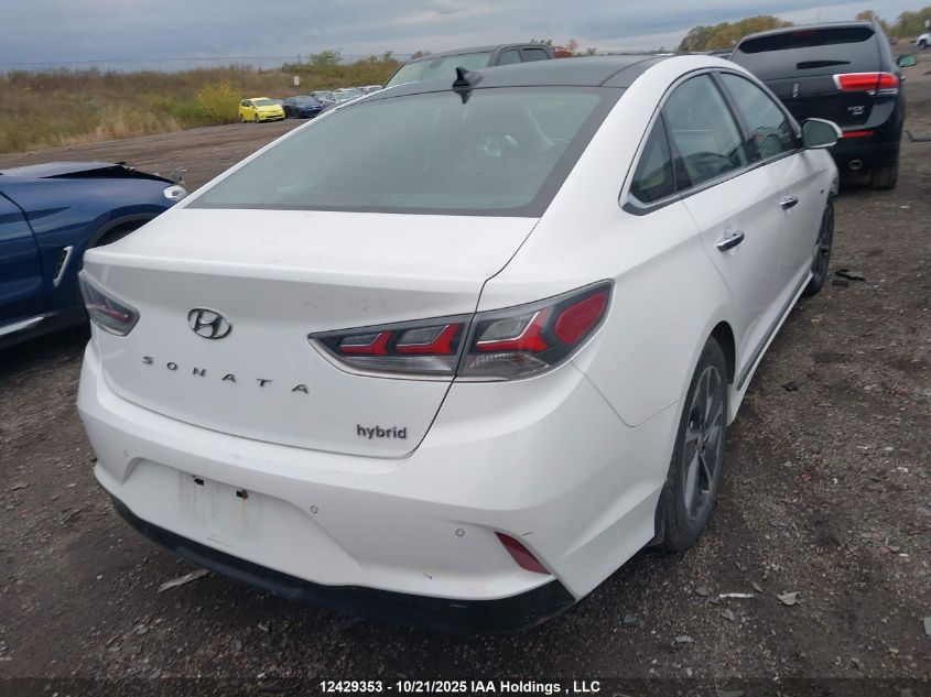 2019 Hyundai Sonata Hybrid Ultimate VIN: KMHE34L31KA091864 Lot: 12429353