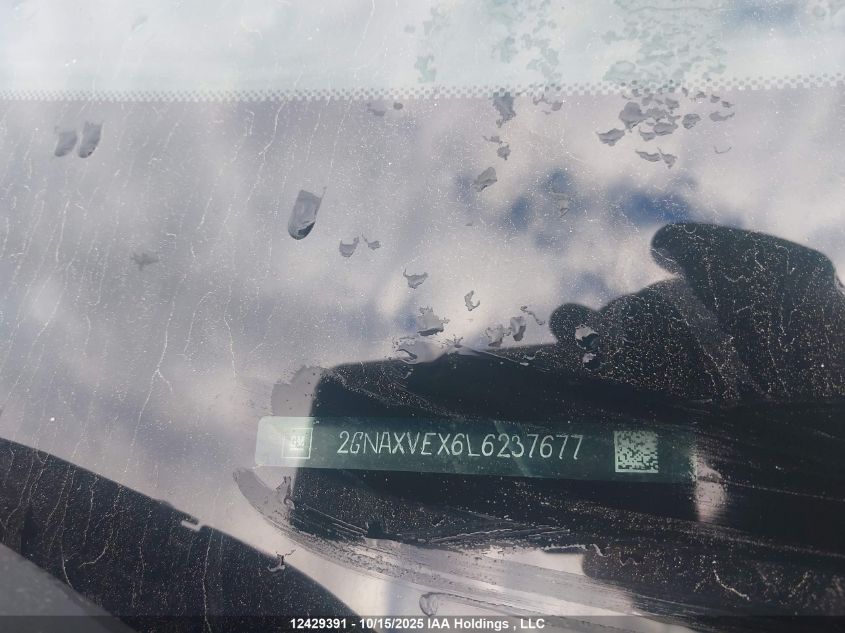 2020 Chevrolet Equinox Lt VIN: 2GNAXVEX6L6237677 Lot: 12429391