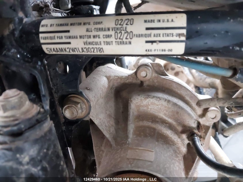 5Y4AMK2W1LA302781 2020 YAMAHA YFM photo no. 9