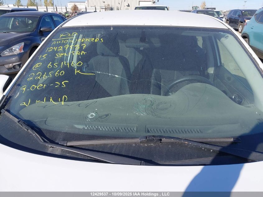 2015 Nissan Sentra S/Sv/Sr/Sl VIN: 3N1AB7AP8FL651460 Lot: 12429537