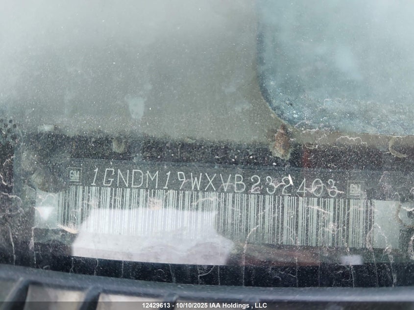 1997 Chevrolet Astro VIN: 1GNDM19WXVB232403 Lot: 12429613