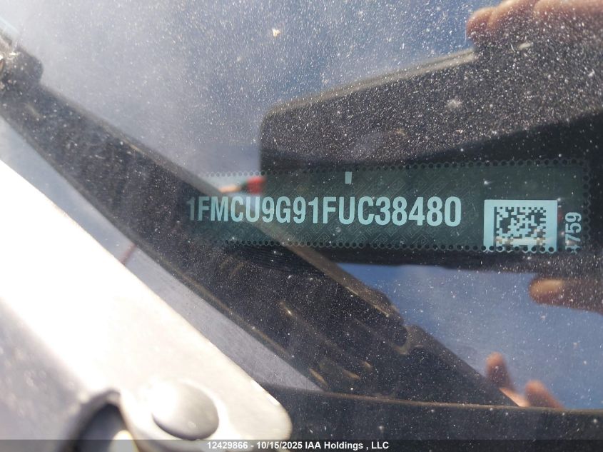 2015 Ford Escape Se VIN: 1FMCU9G91FUC38480 Lot: 12429866