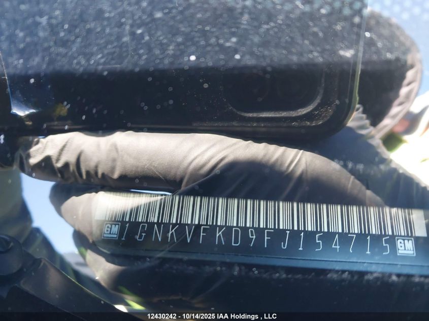 2015 Chevrolet Traverse Ls VIN: 1GNKVFKD9FJ154715 Lot: 12430242