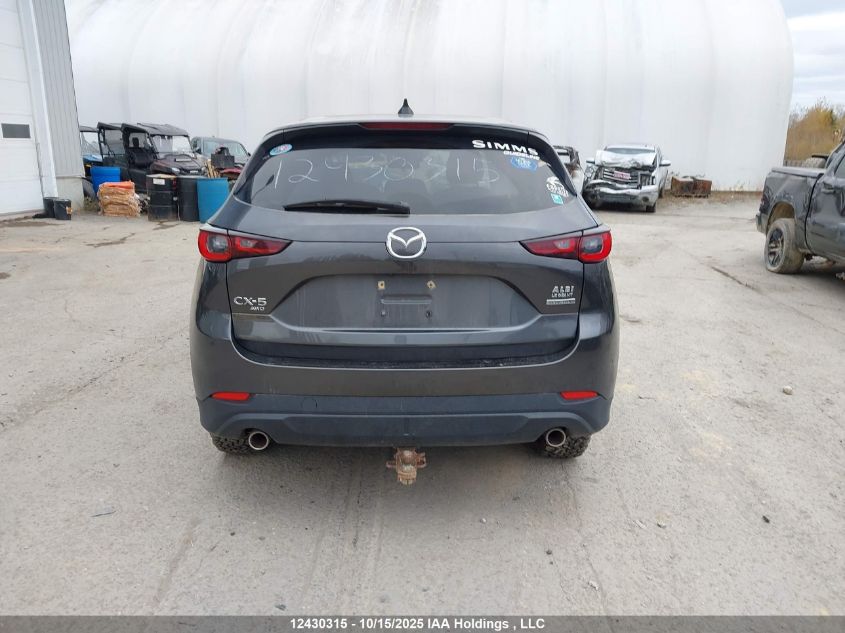 2022 Mazda Cx-5 Gx VIN: JM3KFBBL7N0624287 Lot: 12430315