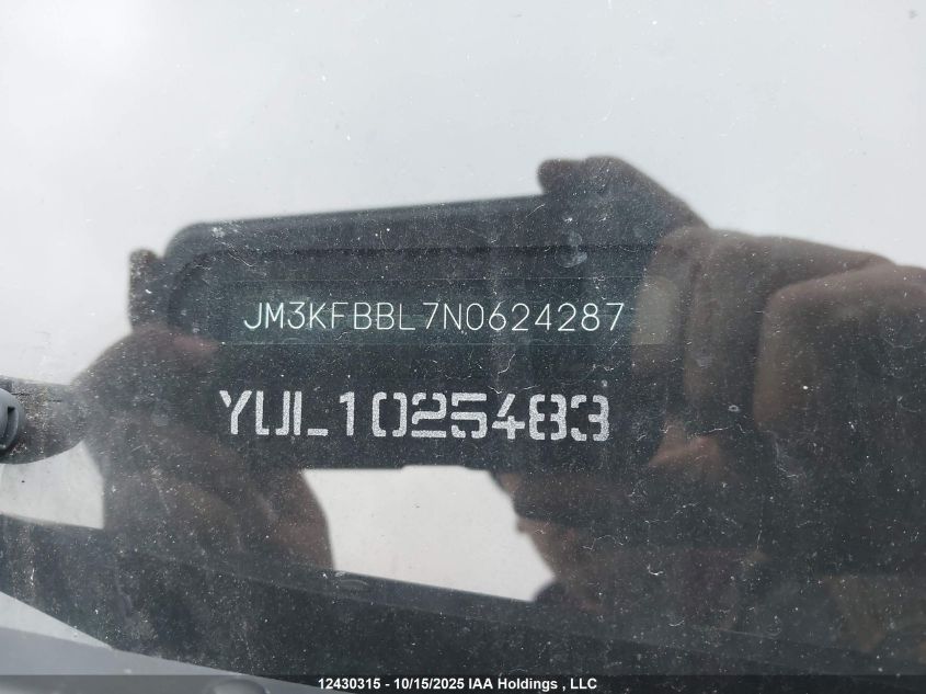 2022 Mazda Cx-5 Gx VIN: JM3KFBBL7N0624287 Lot: 12430315