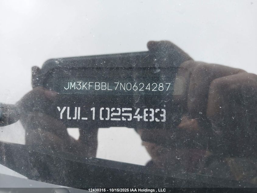 2022 Mazda Cx-5 Gx VIN: JM3KFBBL7N0624287 Lot: 12430315