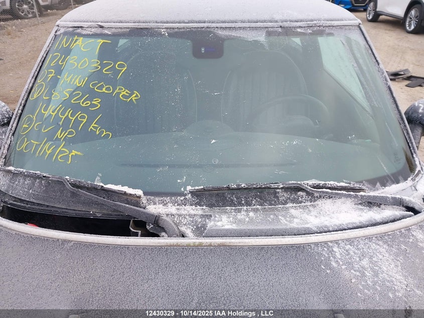 2007 Mini Cooper S VIN: WMWMF73567TL85263 Lot: 12430329