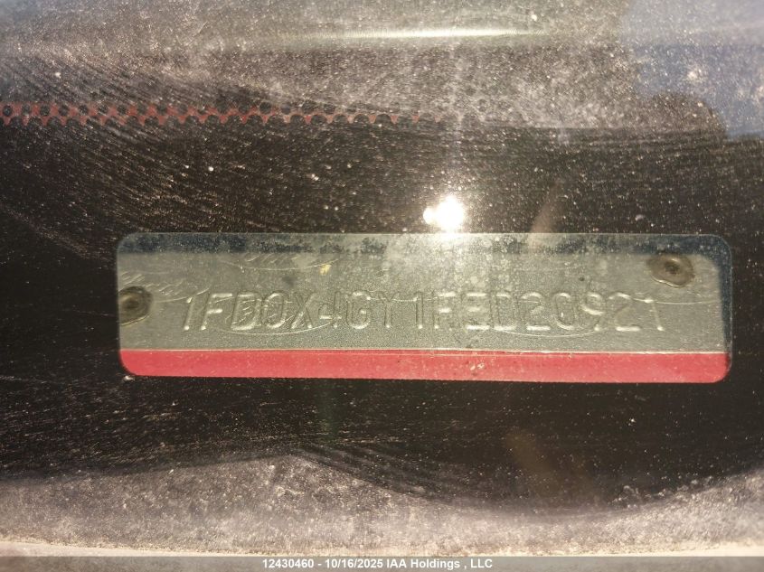 2015 Ford F450 Super Duty VIN: 1FD0X4GY1FED20921 Lot: 12430460