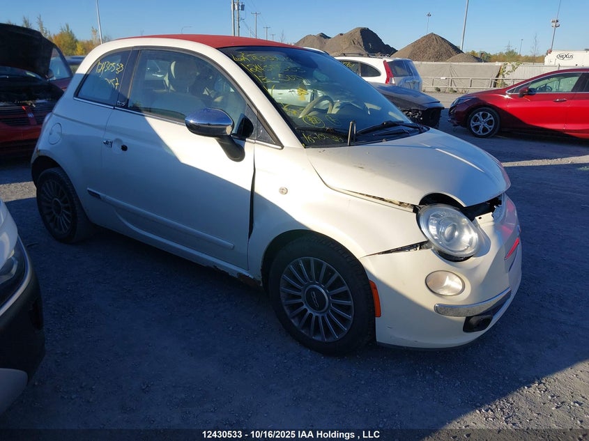 2013 Fiat 500 Lounge VIN: 3C3CFFER4DT703457 Lot: 12430533