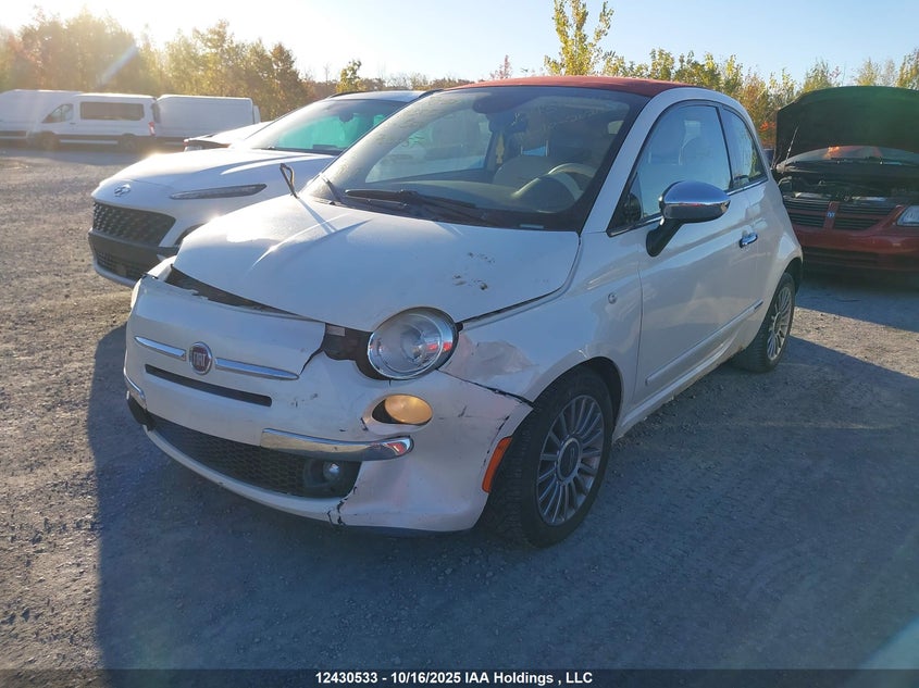 2013 Fiat 500 Lounge VIN: 3C3CFFER4DT703457 Lot: 12430533