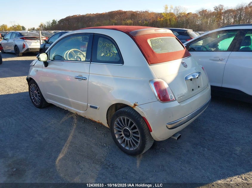 2013 Fiat 500 Lounge VIN: 3C3CFFER4DT703457 Lot: 12430533