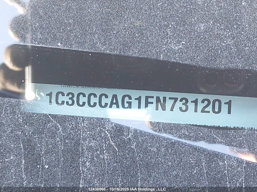 2015 Chrysler 200 Limited VIN: 1C3CCCAG1FN731201 Lot: 12430566